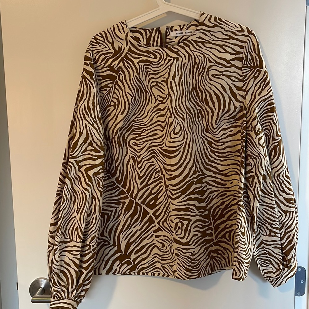 Samsoe animal print blouse